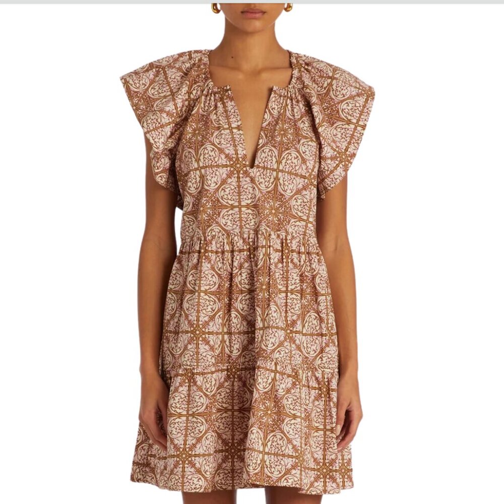 Marie Oliver Kara Dress in Nouveau Mosaic, Size Small